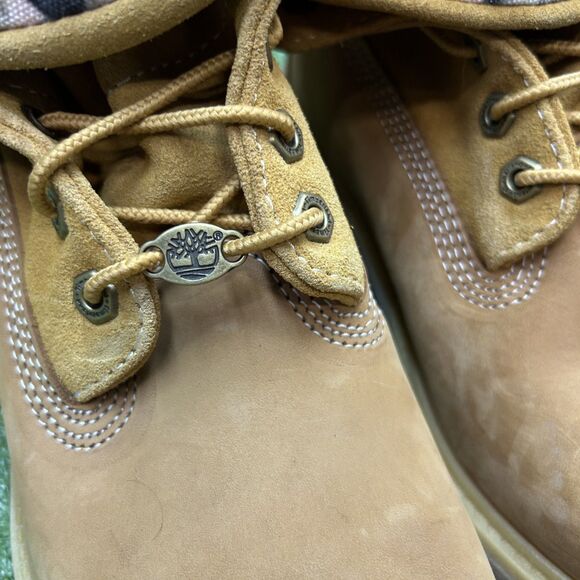 TIMBERLAND Roll Top Women's Suede Leather Work Boots Size 7 Pink Camo A2MF6 - Picture 3 of 8